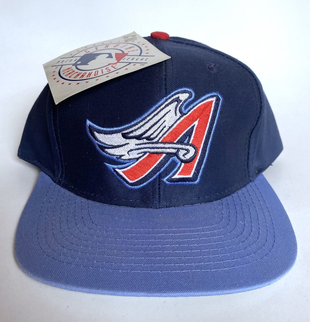 NEW Anaheim Angels 90s LOGO 7 snapback hat navy Disney Wing MLB baseball vtg